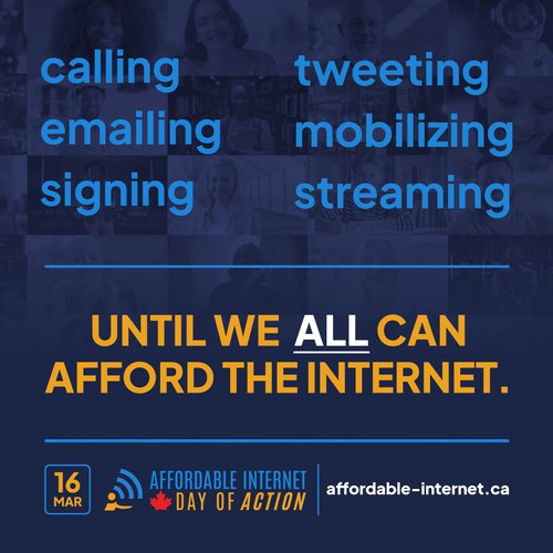 Joignez-vous à nous demain lors de la Journée d’action pour un Internet abordable!