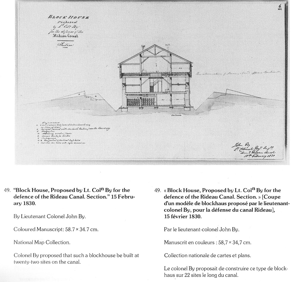 Proposed 
Block House by Colonel By