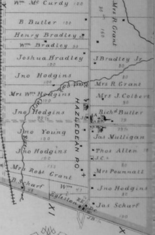 Hazeldean Map, 1879