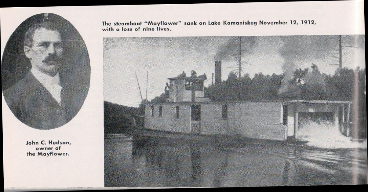 The Mayflower on Kamaniskeg Lake Pic 1912