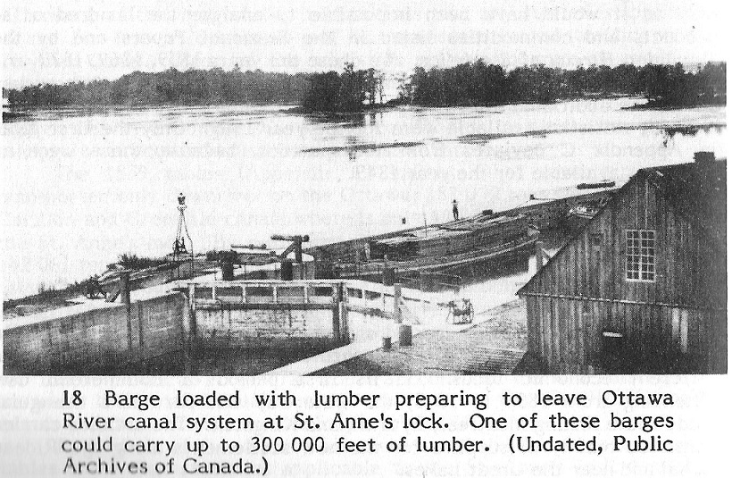 Lumber Barge at St. Anne's Lock