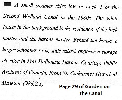 The Welland Canal - Clinton Boat Text